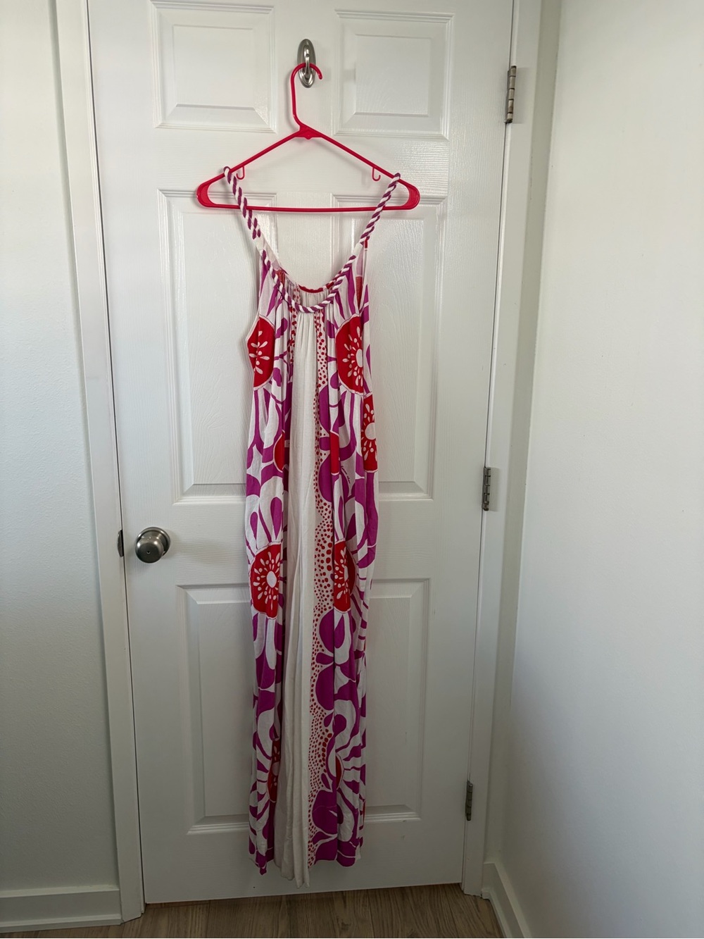 Farm Rio Maia Pink Floral Linen Jumpsuit Size M - Picture 2 of 6